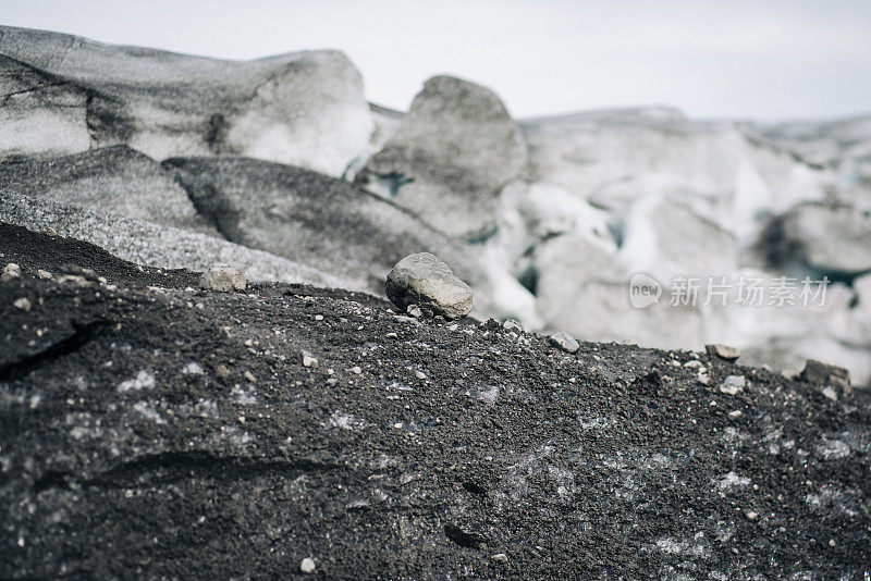 冰川形成，Fjallsjökull, Asturland，冰岛，欧洲